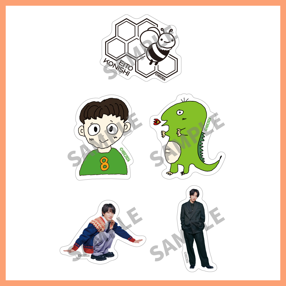ステッカー(5種セット)(小西詠斗 BIRTHDAY EVENT 2026)
